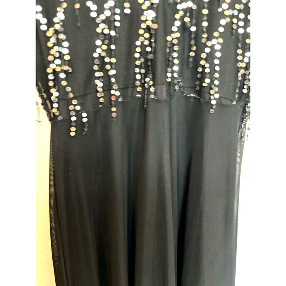 Made with Love Sheer Sequins Formal Maxi Dress Size XL Wedding Mother Bride NWT - Picture 12 of 16